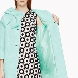 Kate Spade Black and white Guipure Lace Shift Dress